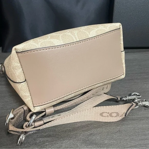 Coach Tan Signature Mini Bag - Picture 6 of 7
